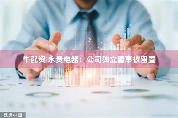 牛配资 永贵电器：公司独立董事被留置