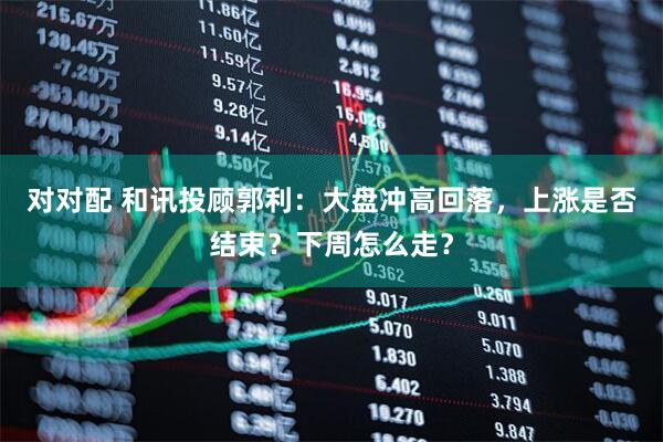 对对配 和讯投顾郭利：大盘冲高回落，上涨是否结束？下周怎么走？