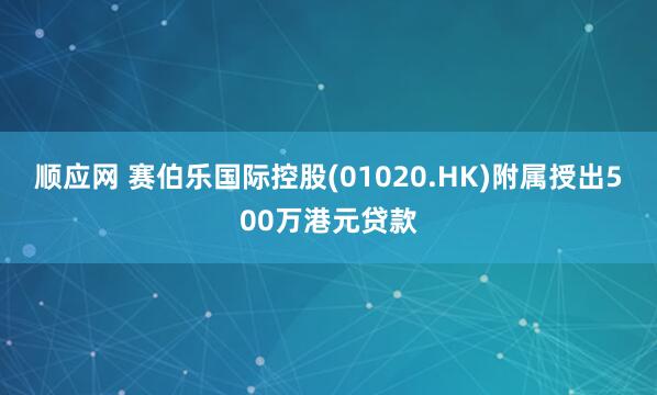 顺应网 赛伯乐国际控股(01020.HK)附属授出500万港元贷款