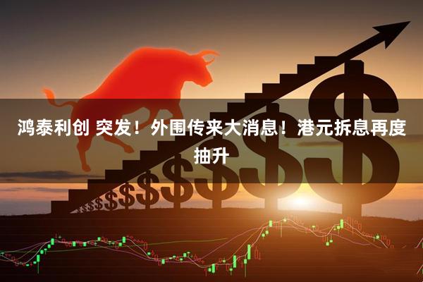 鸿泰利创 突发！外围传来大消息！港元拆息再度抽升
