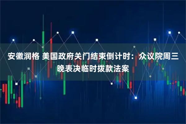 安徽润格 美国政府关门结束倒计时：众议院周三晚表决临时拨款法案