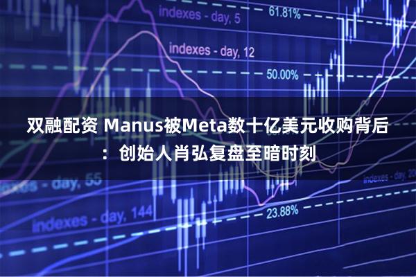 双融配资 Manus被Meta数十亿美元收购背后：创始人肖弘复盘至暗时刻