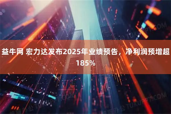 益牛网 宏力达发布2025年业绩预告，净利润预增超185%