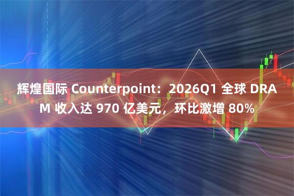 辉煌国际 Counterpoint：2026Q1 全球 DRAM 收入达 970 亿美元，环比激增 80%
